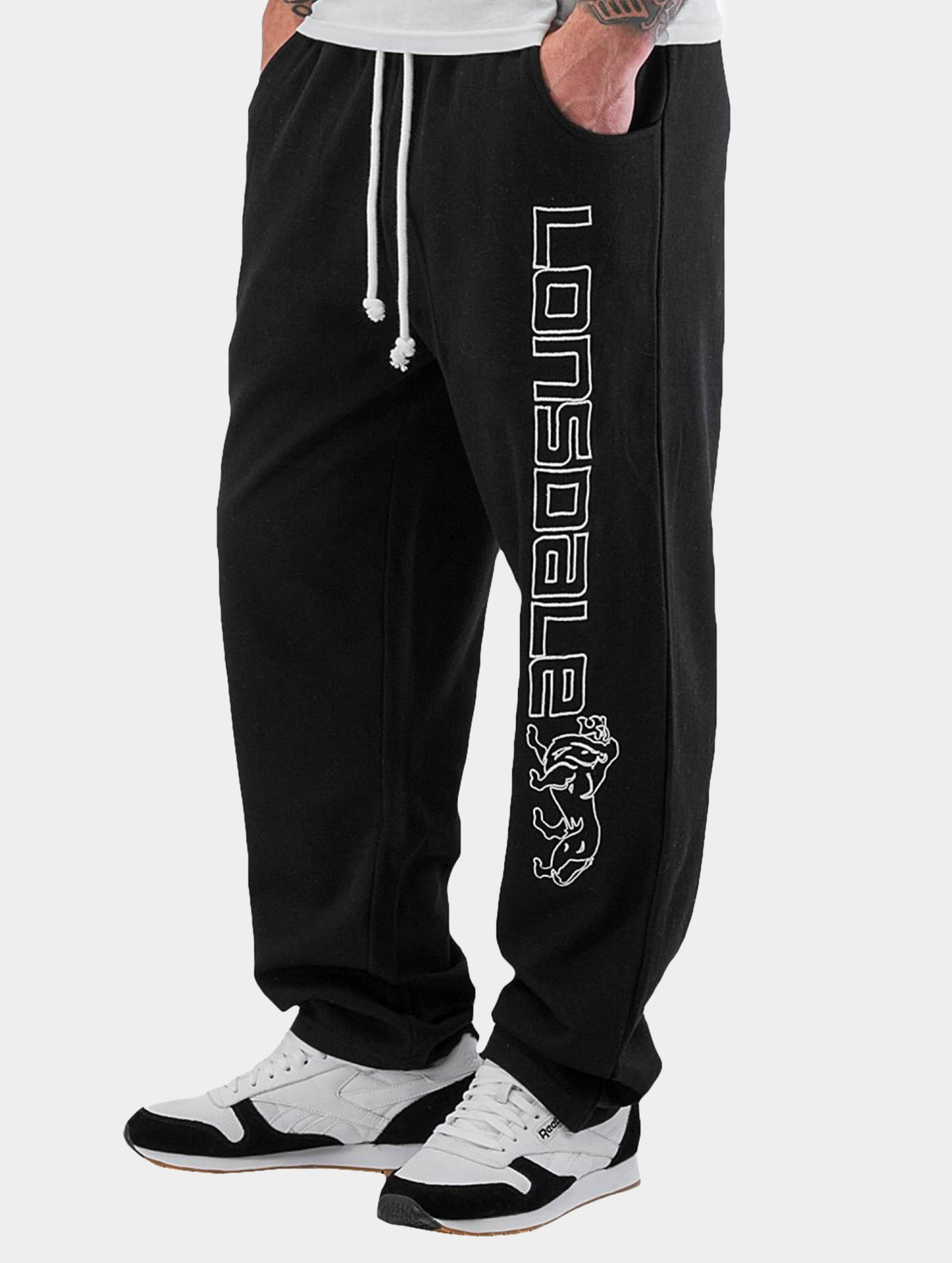 Lonsdale London Stonesfield Jogging Pants Mannen op kleur zwart, Maat XL