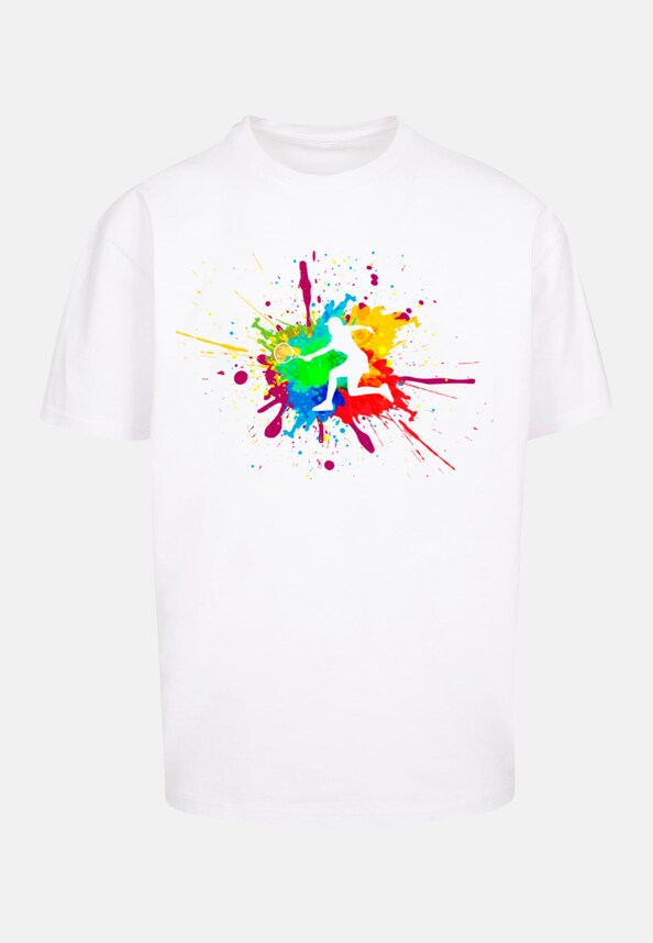 Color Splash Player Heavy Oversized Tee-4