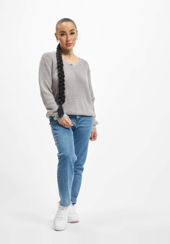 Ladies Back Lace Up Sweater-3