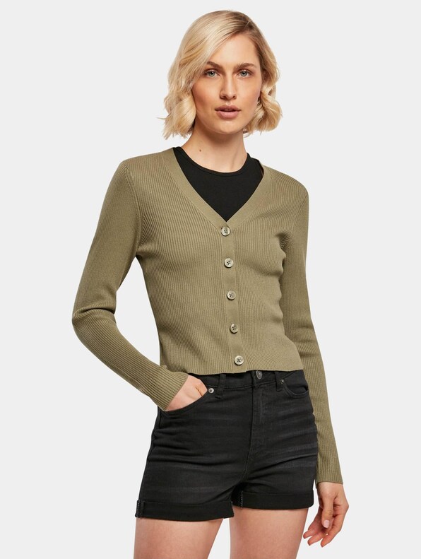 Ladies Short Rib Knit-0