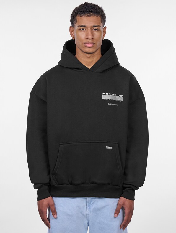 Dropsize Heavy Oversize Censored Hoodies-0