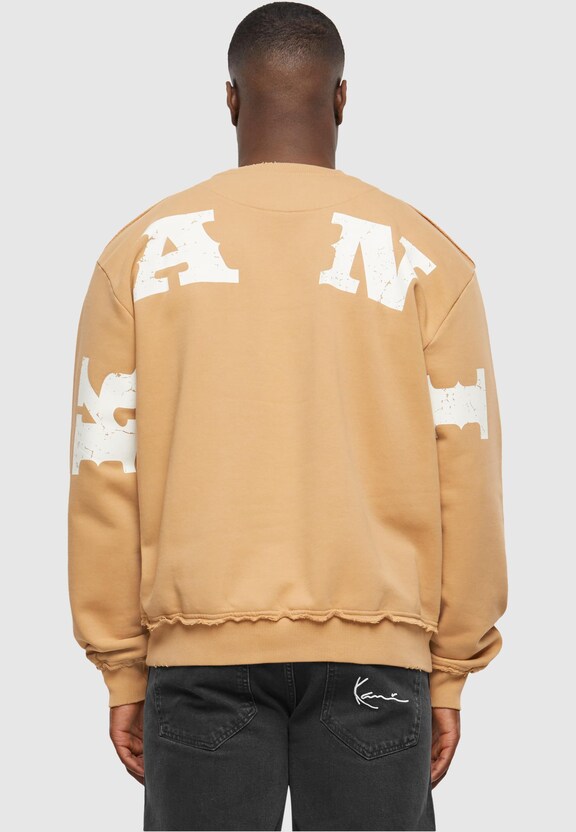 KM241-022-2 Karl Kani Small Signature Distressed Os Crew-1