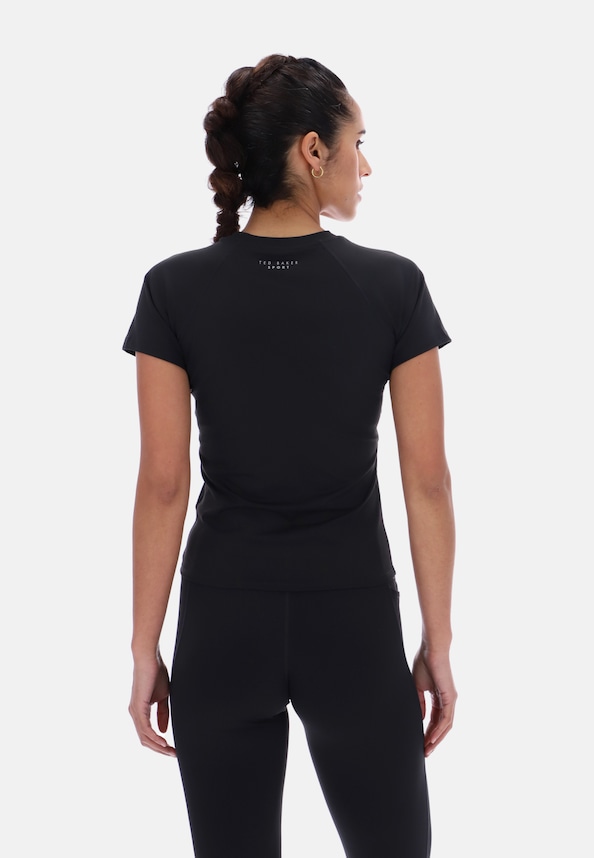 STUDIO BODY CONTOUR CAP SLEEVE T_SHIRT-1