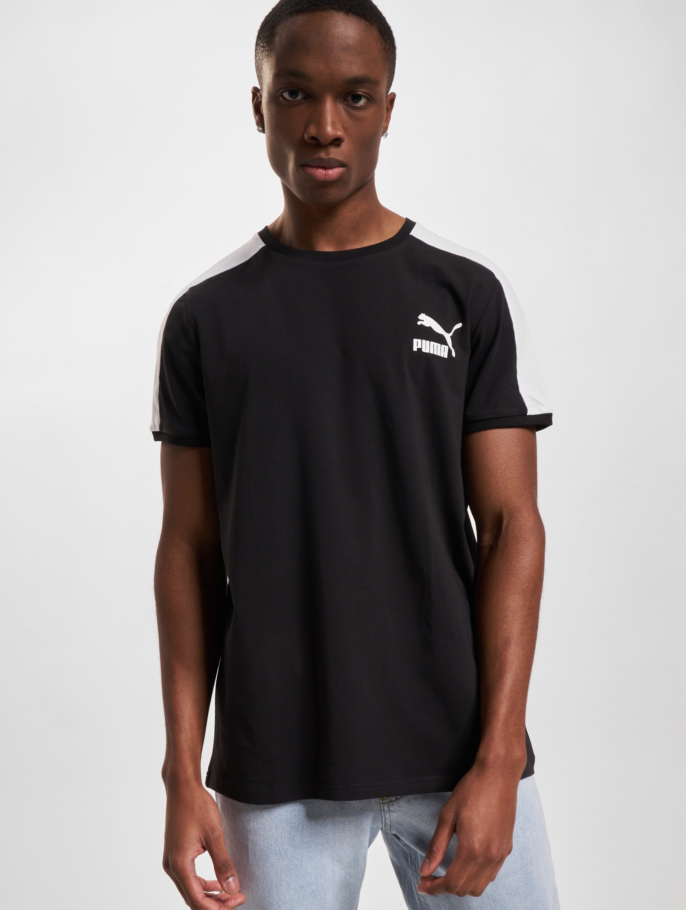 Puma T-Shirt Mannen op kleur zwart, Maat M