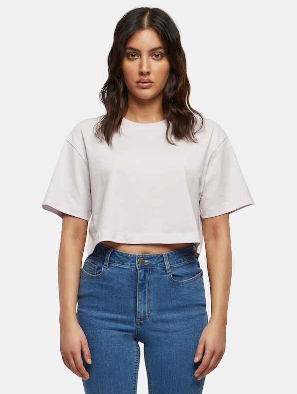 Build Your Brand Ladies Short Oversized Tee-2