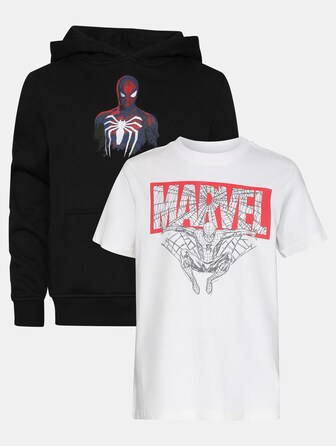 T-Shirt & Hoody 2 Pack - Spiderman Marvel
