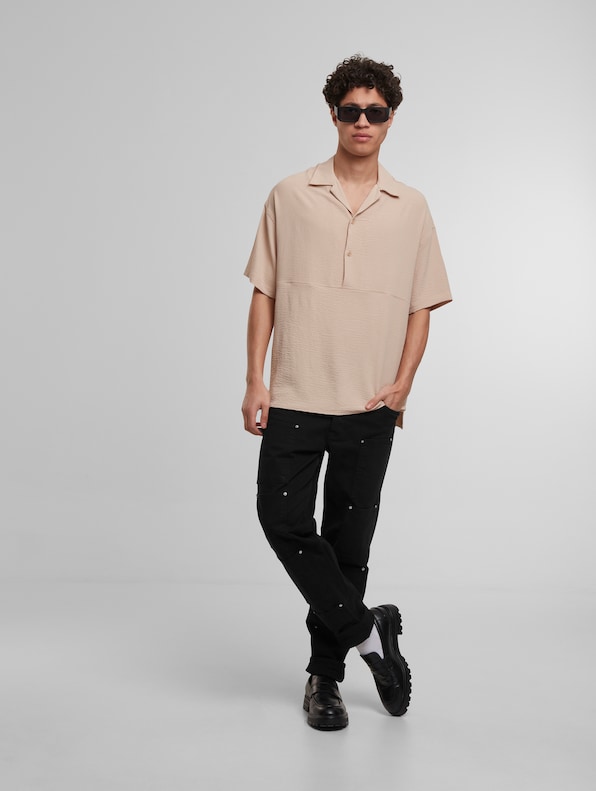 2Y Premium Wrinkled Textured Blouse Hemd-3
