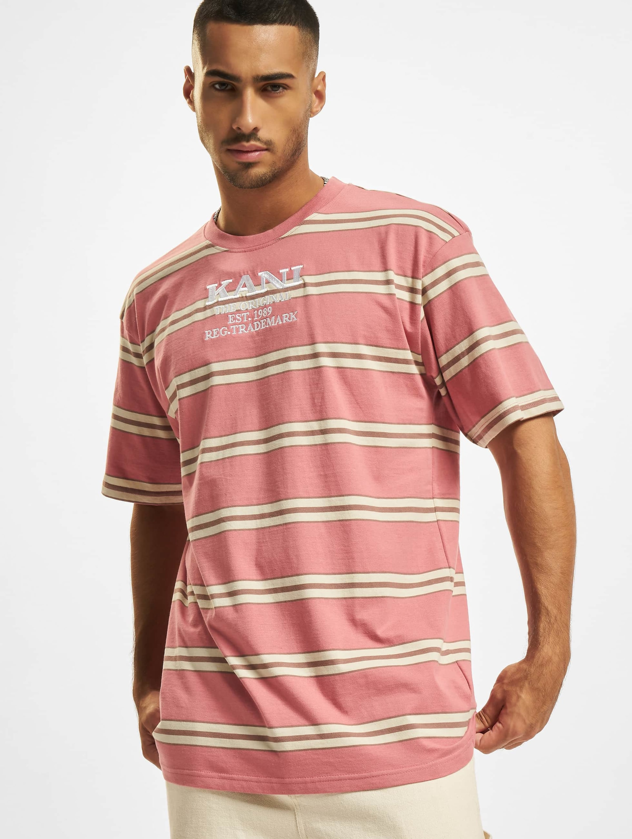 Karl kani best sale retro stripe tee