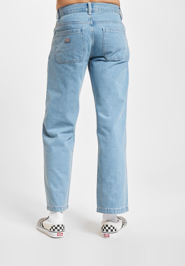 Double Knee Denim Straight Fit-1