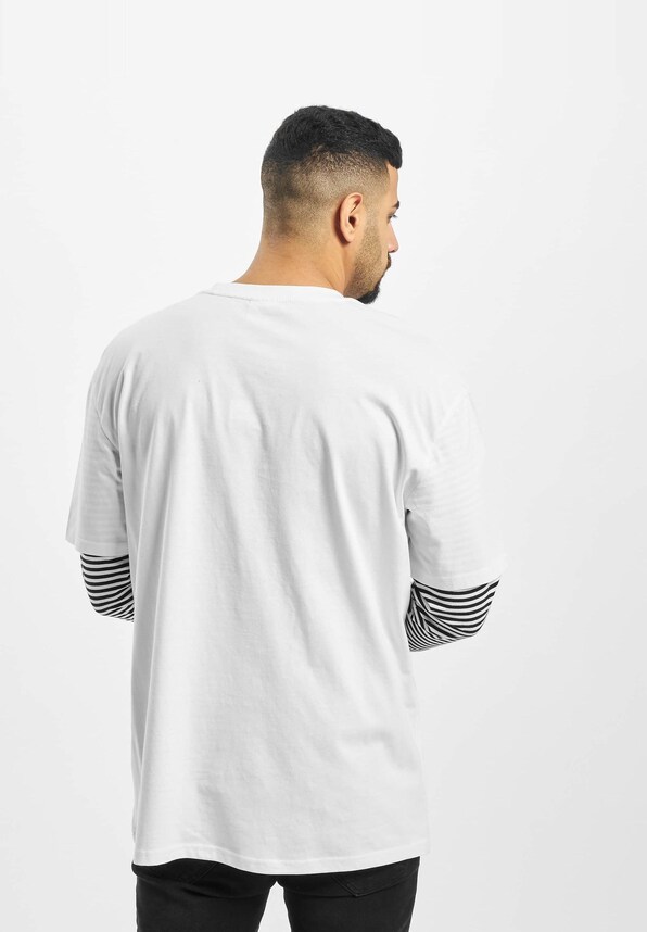 Oversized Double Layer Striped Tall -0