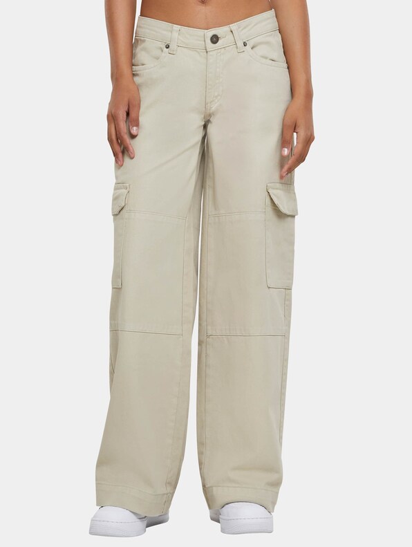 Ladies Low Waist Cargo Denim-0