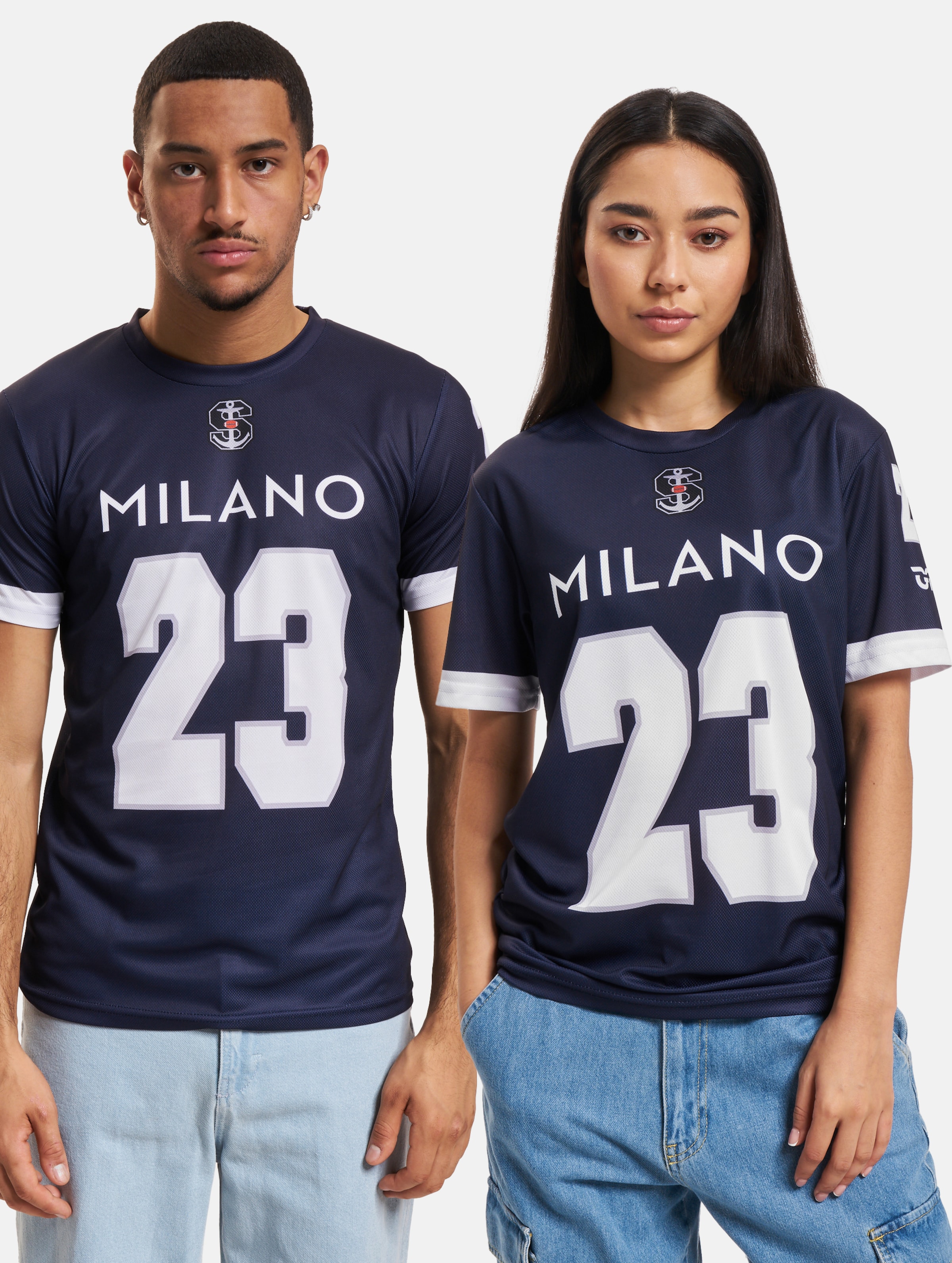 European League Of Football 1018 Milano Seamen Fan T-Shirt Vrouwen op kleur blauw, Maat S