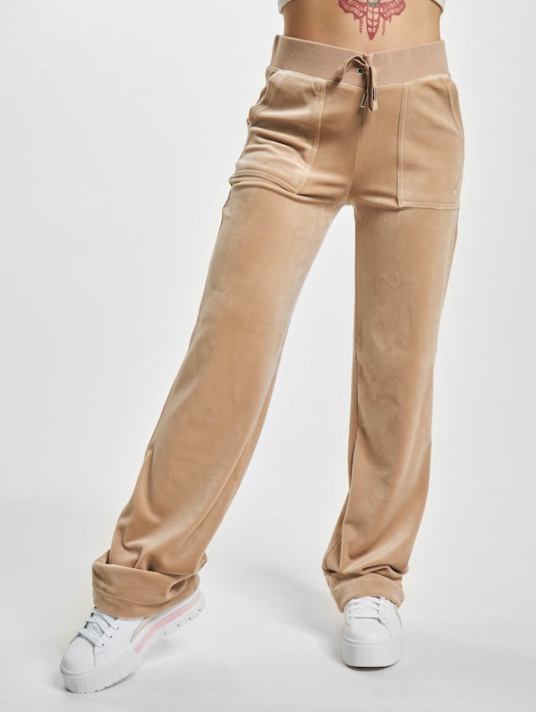 Juicy Couture Pants, leggings Beige Cotton Polyester ref.888233