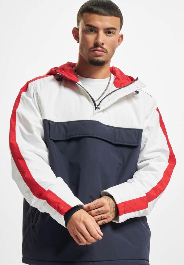 3-Tone Padded Pull Over Hooded-7