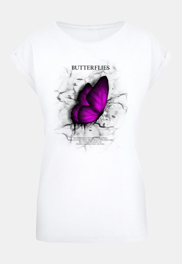 Ladies Butterflies Extended Shoulder -2