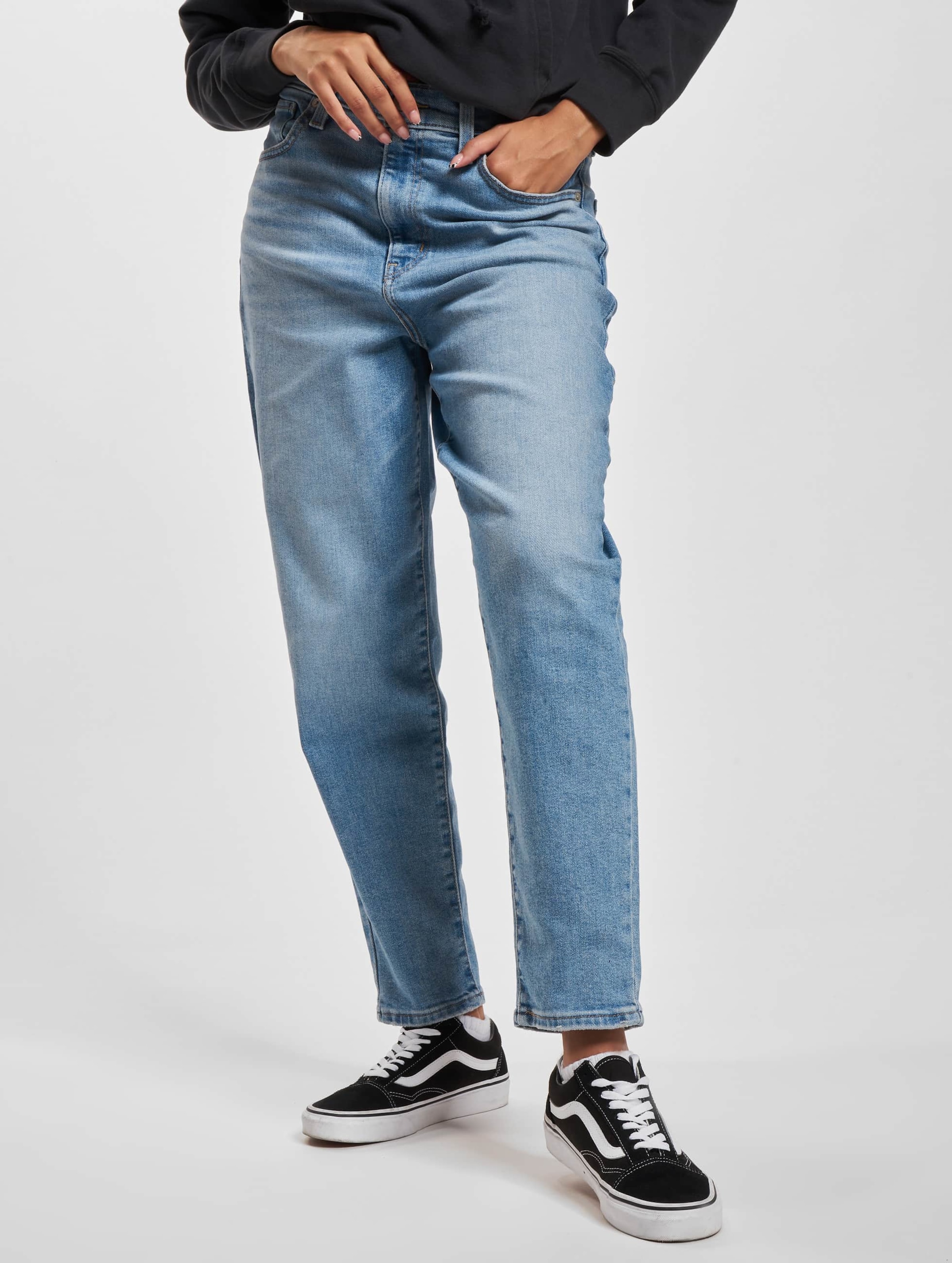 Levi's Levi's® High Waisted Mom Straight Fit Jeans Vrouwen op kleur blauw, Maat 3229