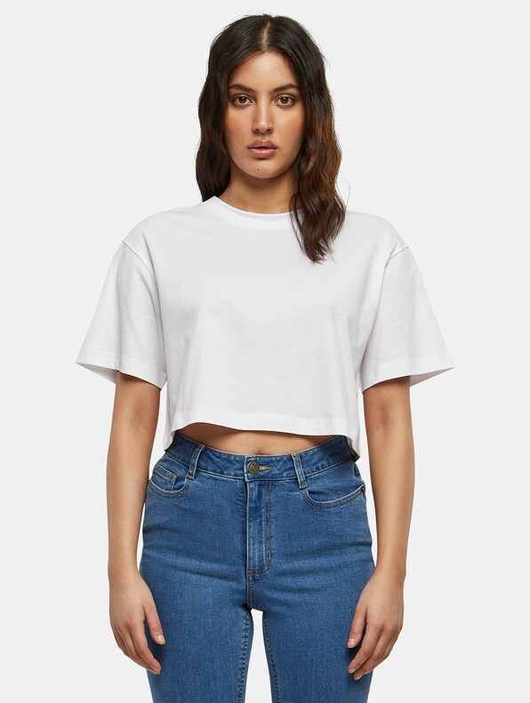 Build Your Brand Ladies Short Oversized Tee-2