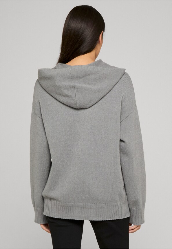 Soft touch knit hoodie-1