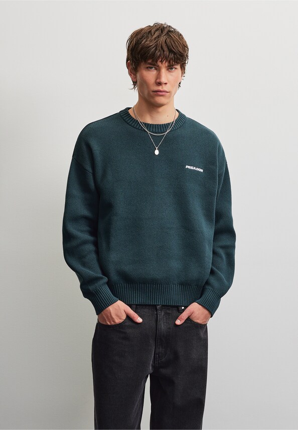 Logo Oversized Knit Sweater-0