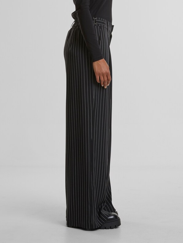 Ladies Pinstripe Wide Leg -3