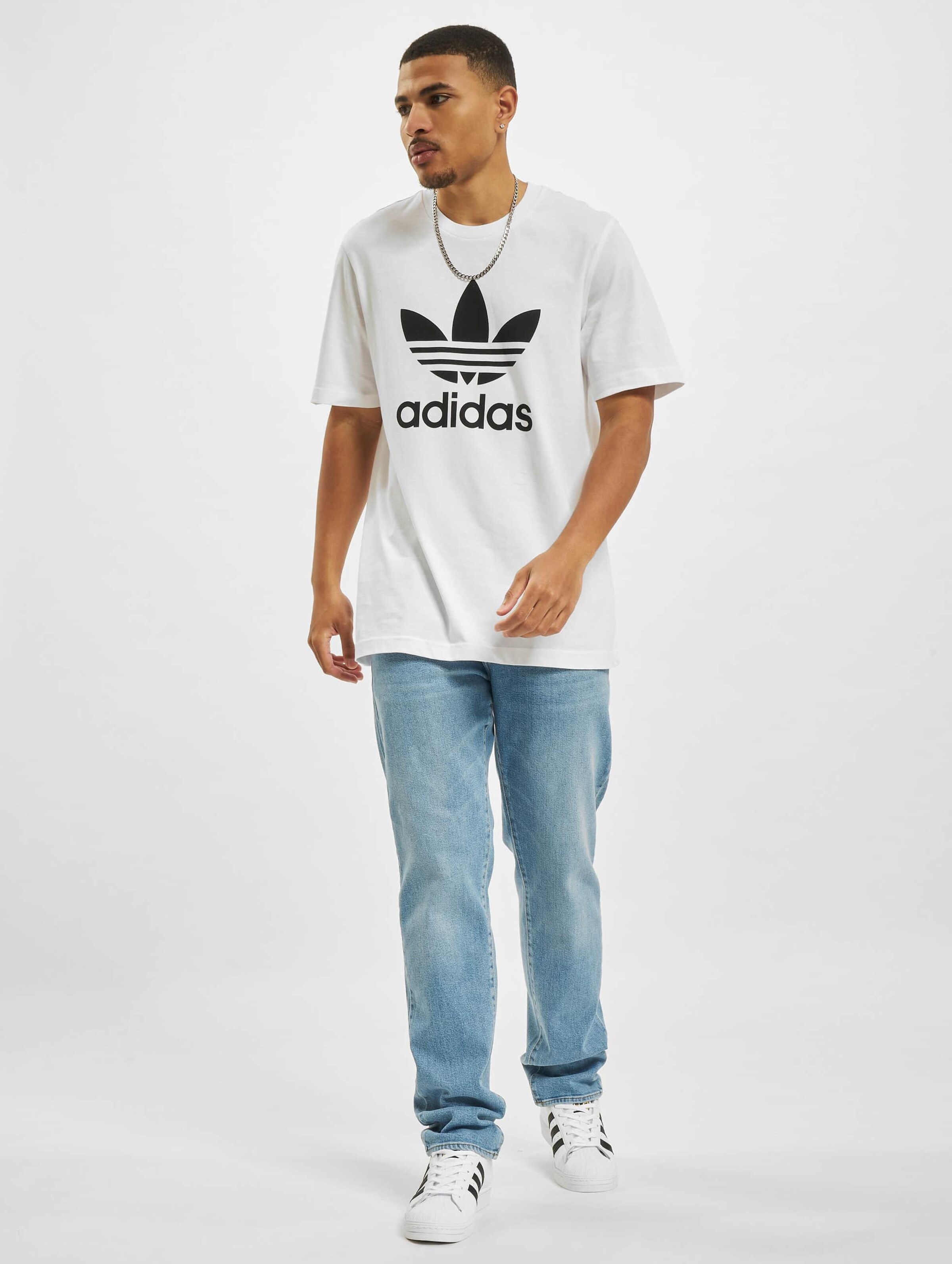 Adidas originals trefoil 2024 oversized t shirt