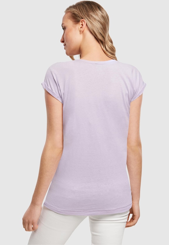 Ladies Geometric Retro Extended Shoulder Tee-1
