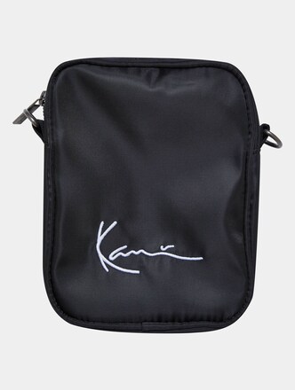 KA231-010-3 KK Signature Small Messenger Bag Black