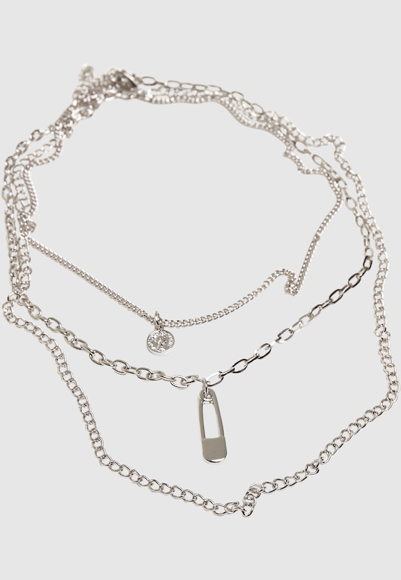 Safety Pin Layering Necklace-1