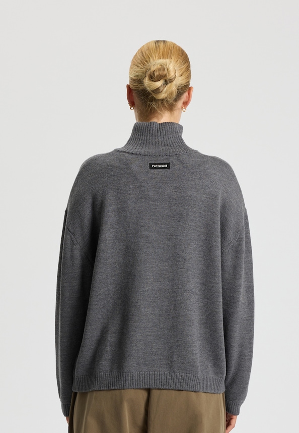 Wool Zip Cardigan Oslo-1