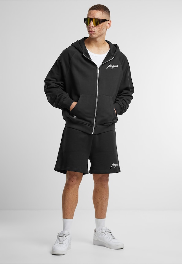 PEQUS Embroidery Logo Sweat Shorts-4