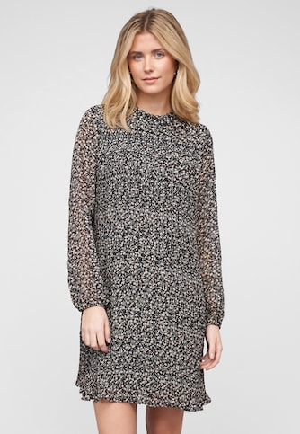 VICERSIA L/S PLISSE MIDI DRESS