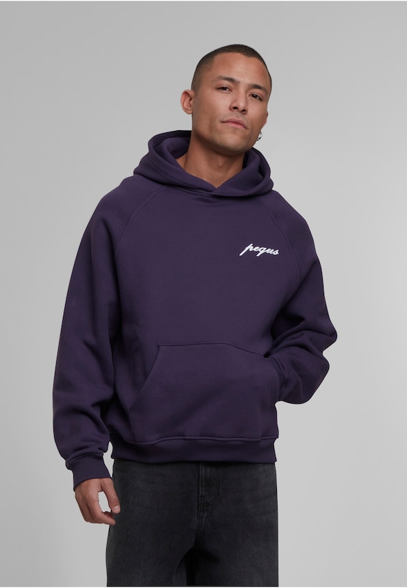 PEQUS Chest Logo Hoodie purple-0