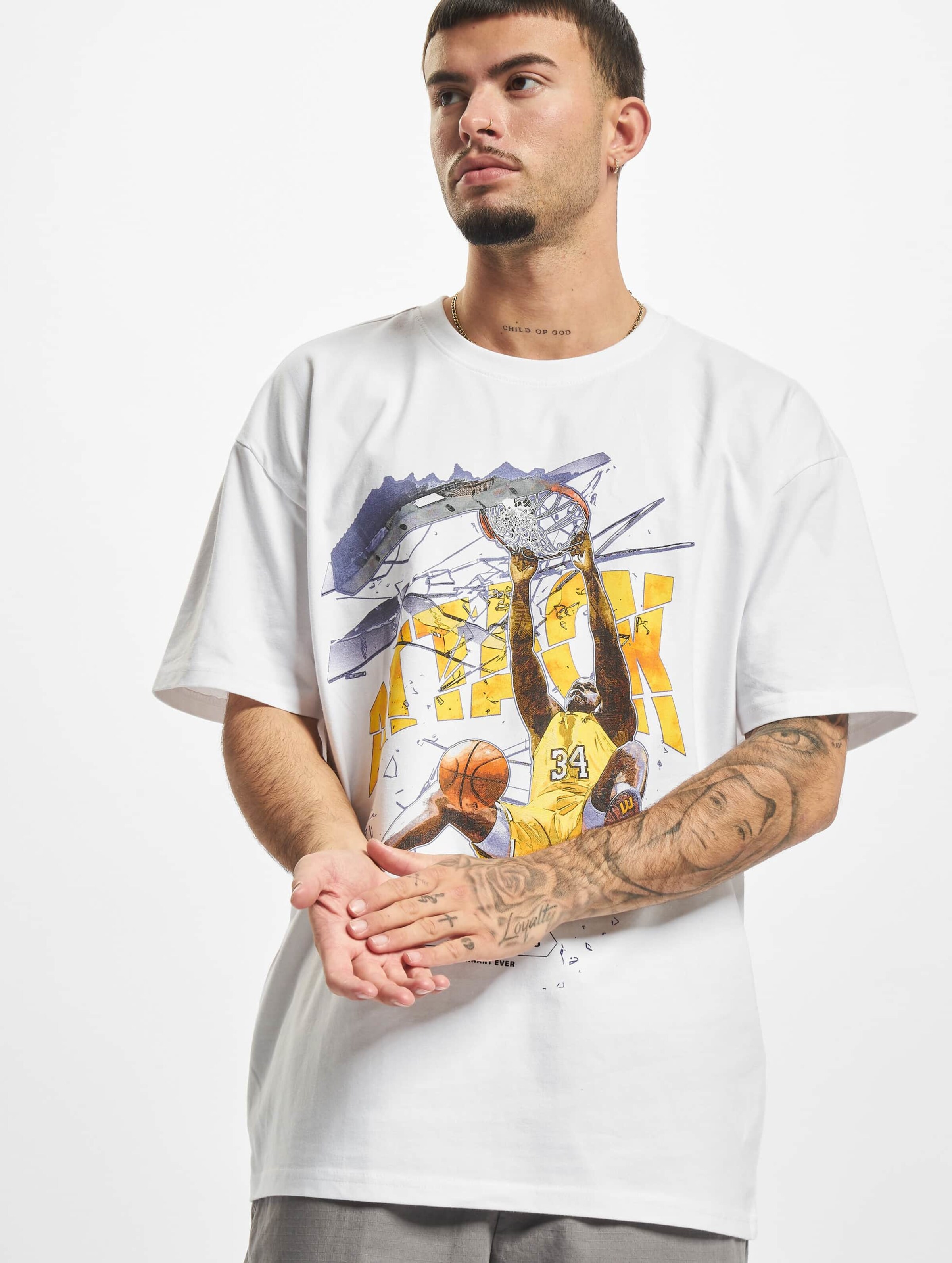 Mister Tee Attack Player Oversize T-Shirt Unisex – Lässiges Streetwear Shirt Mit Statement-Print