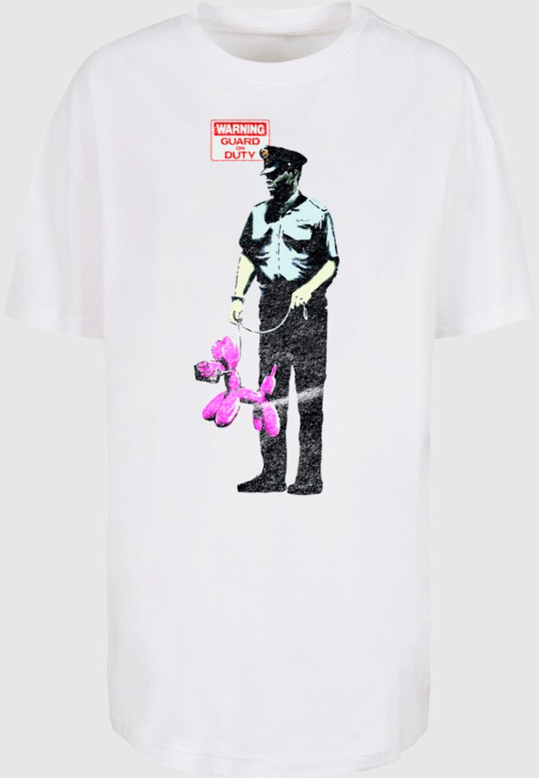 Ladies Brandalised - Pink Balloon Dog Oversized Boyfriend Tee-2