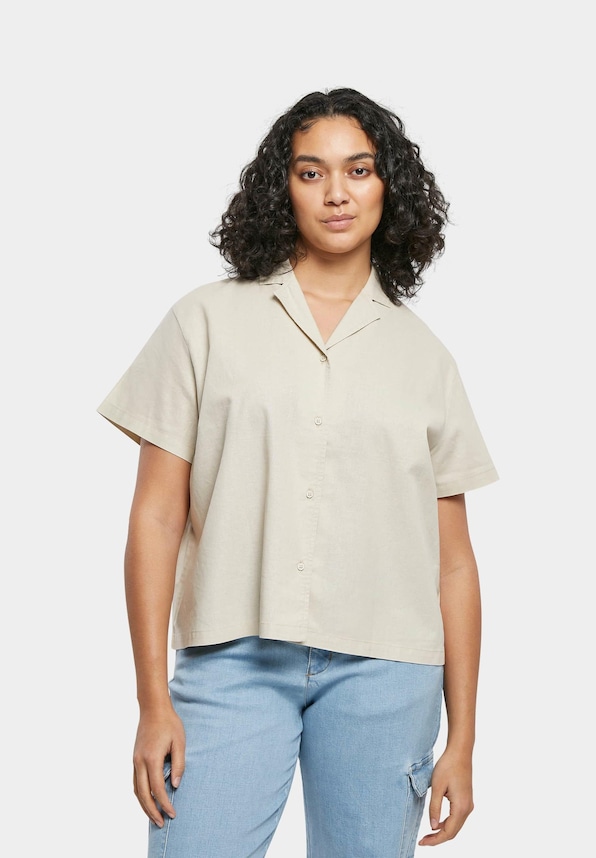 Ladies Linen Mixed Resort -0