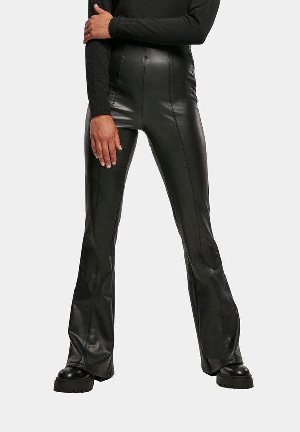 Ladies Synthetic Leather Flared-0