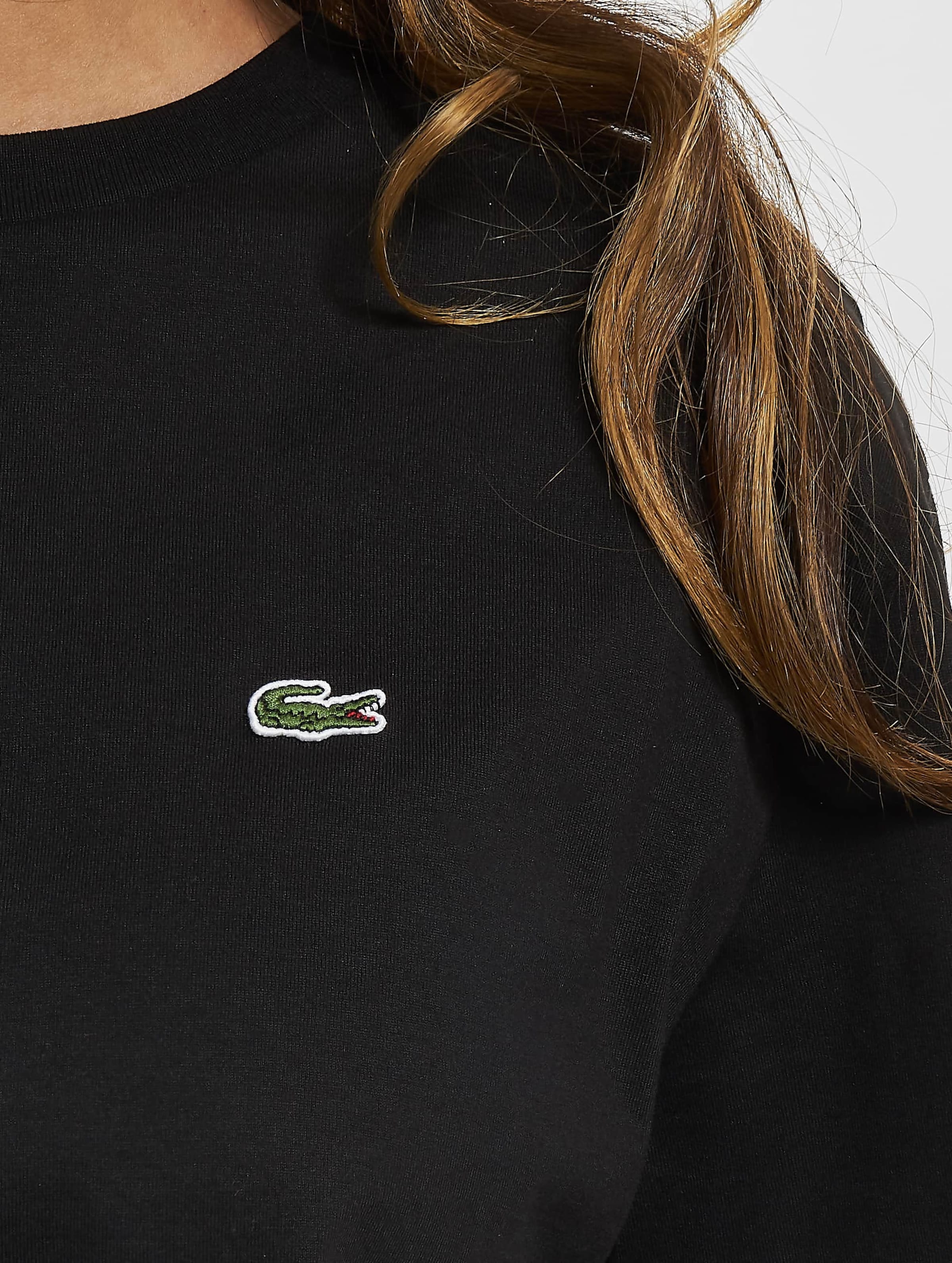 Lacoste black crew hot sale neck jumper