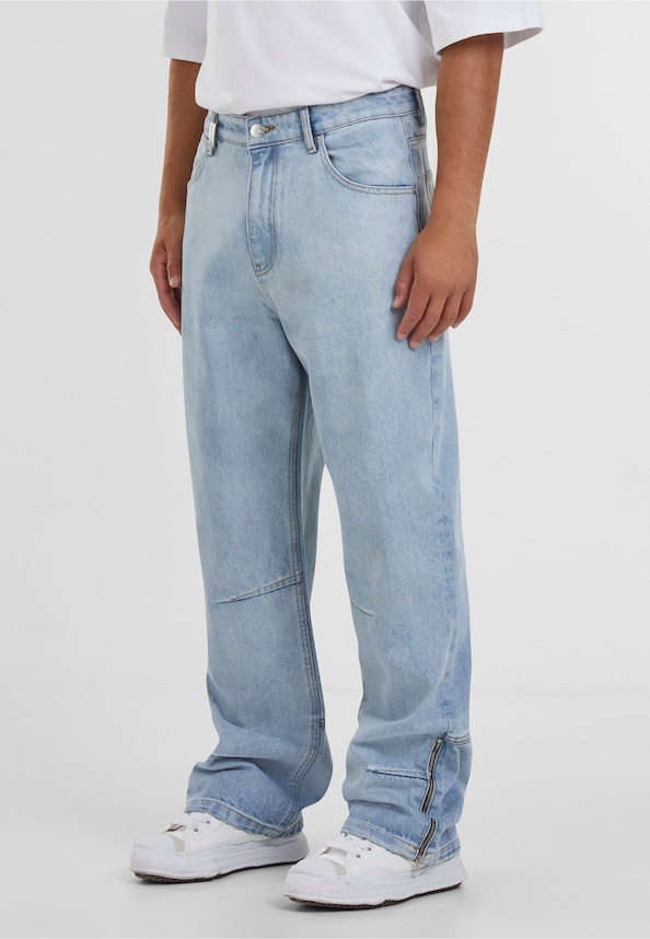 Neal Zipper Baggy Jeans-2