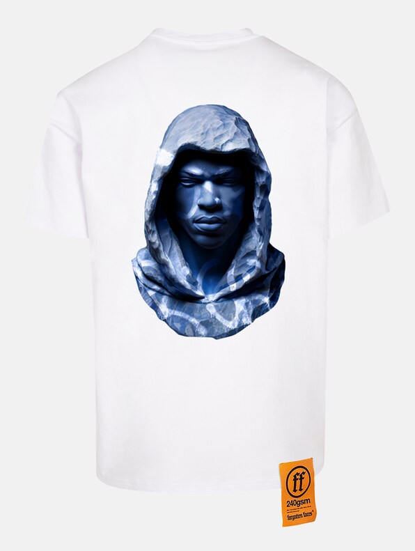 Forgotten Faces Tagged Blue Marble Oversize T-Shirts-4