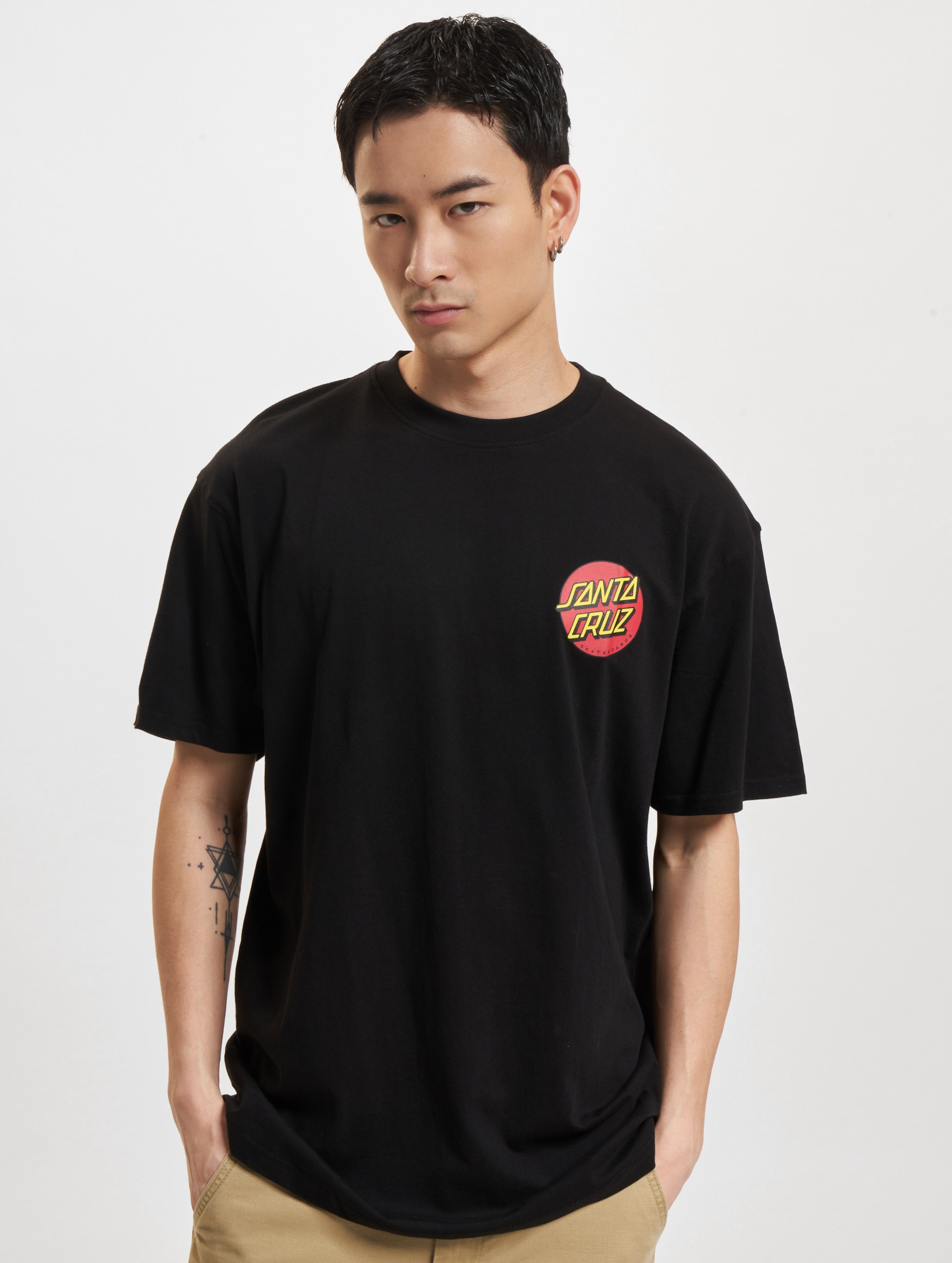 Santa Cruz Classic Dot Chest T-Shirts Mannen op kleur zwart, Maat XXL