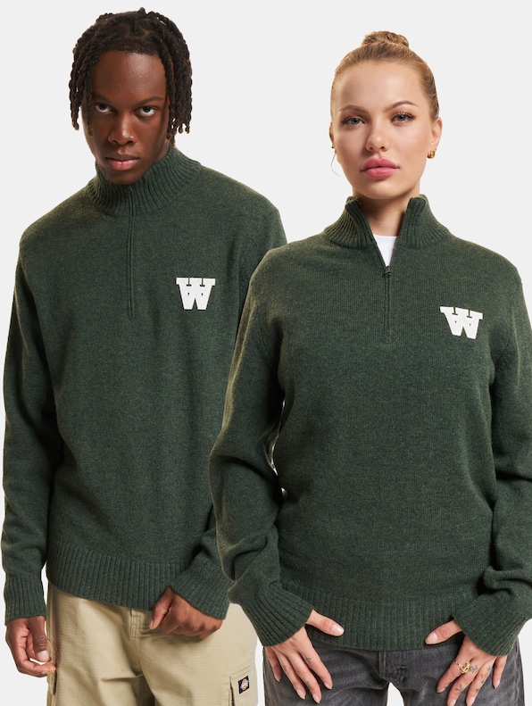 Wood Wood Blu AA CS Halfzip Pullover-0