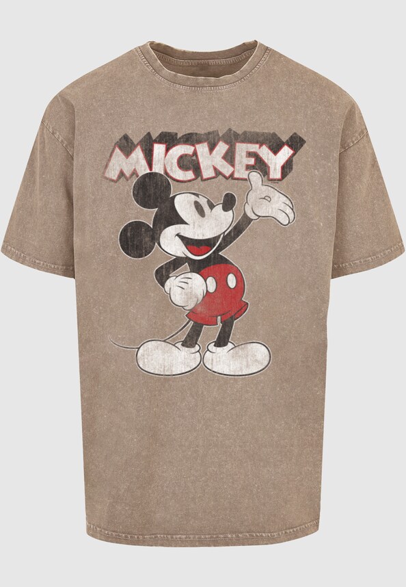 Mickey Mouse - Presents Acid Washed Oversized -2