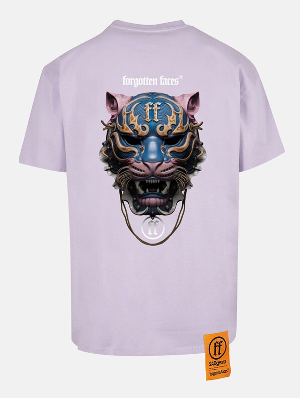 Forgotten Faces Ancient Tiger Mask Oversize T-Shirts-4