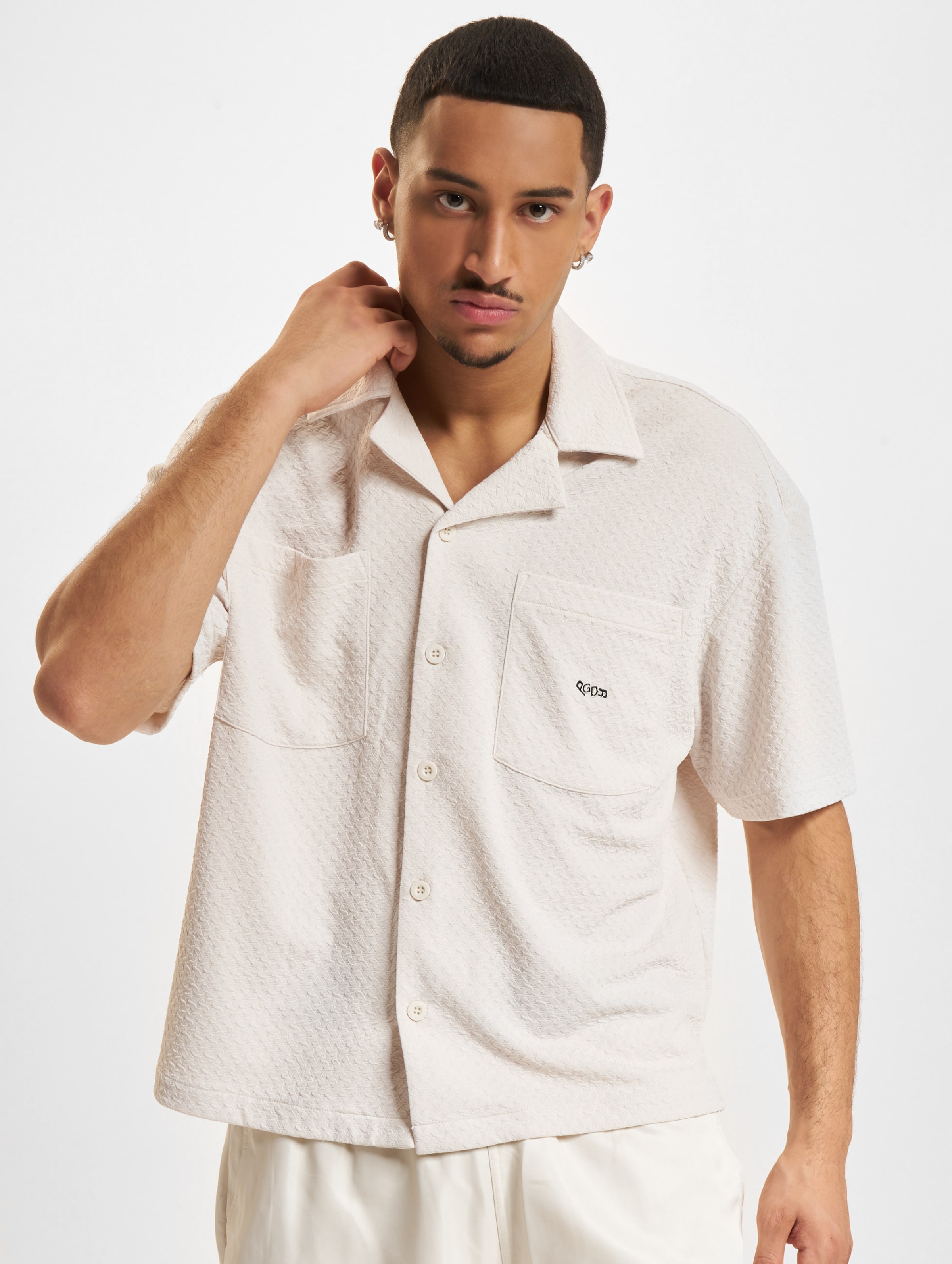 PEGADOR Wyton Structured Summer Shirt Männer,Unisex op kleur wit, Maat S