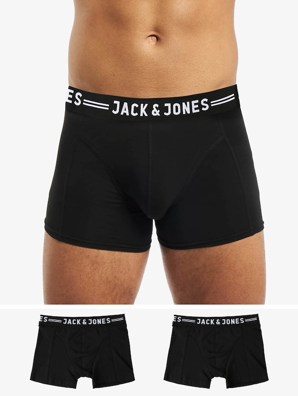 Jack & Jones Sense 3-Pack Noos Trunks Black/Detail Black-0
