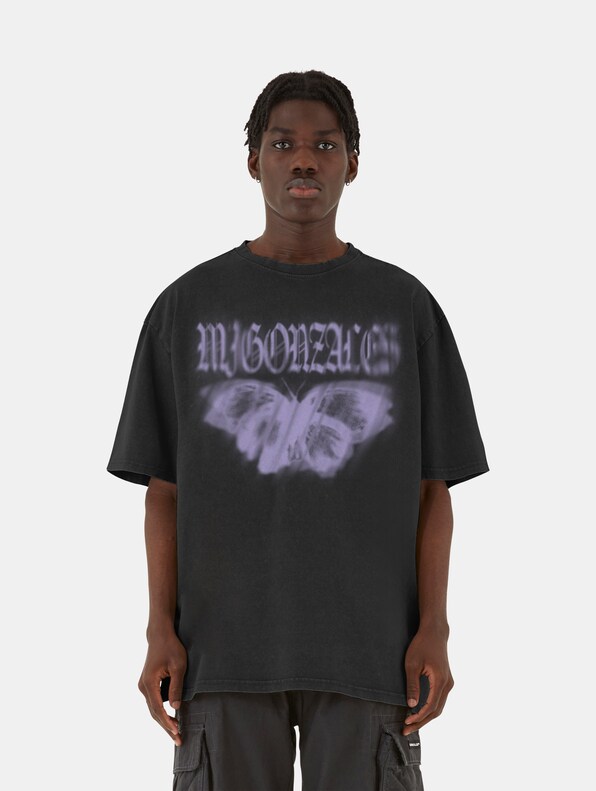 MJG Heavy Oversized Acid Washed Tee - BUTTERFLY ILLUSION-0