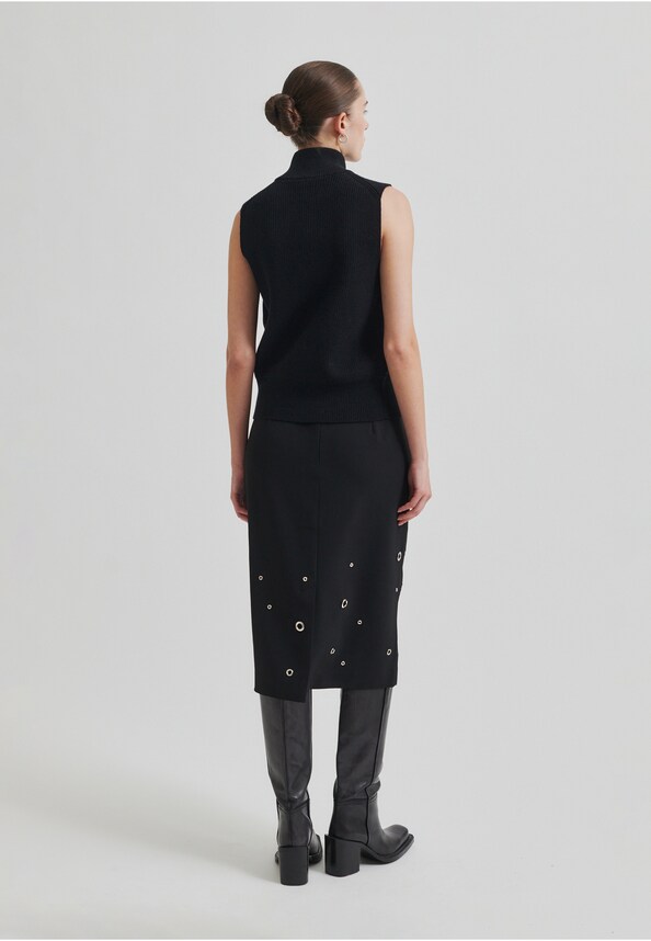 Yora Knit Zip Vest-2