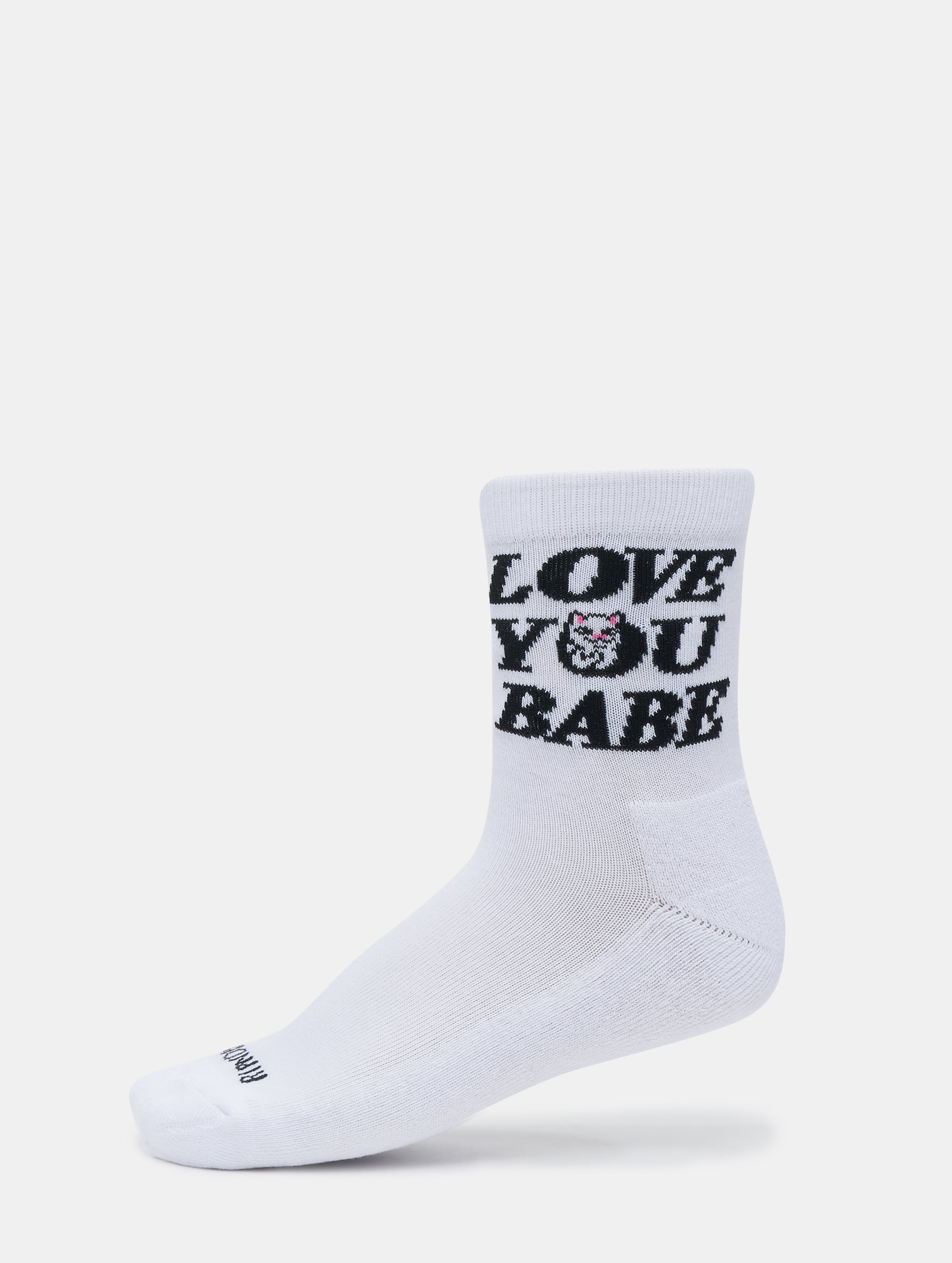 Rip N Dip Love You Mid Socks Unisex op kleur wit, Maat ONE_SIZE