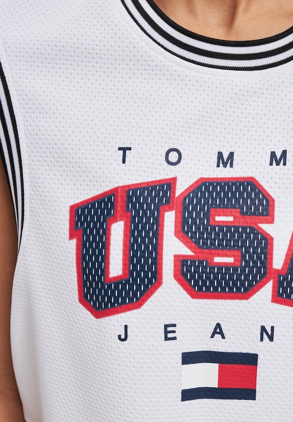 Tommy Jeans Crp Usa Basketball Crop Top-3