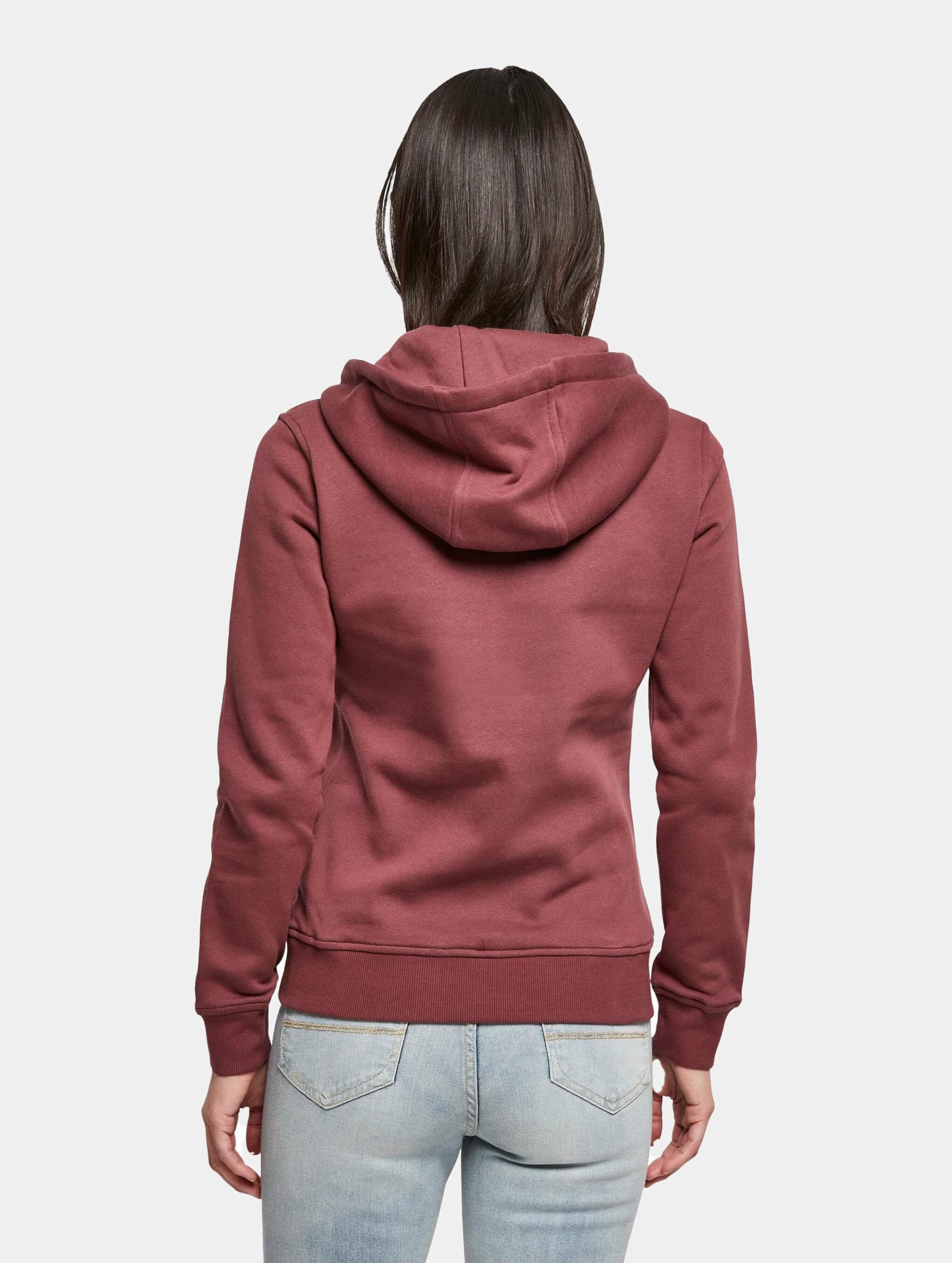 Burgundy top hoodie ladies